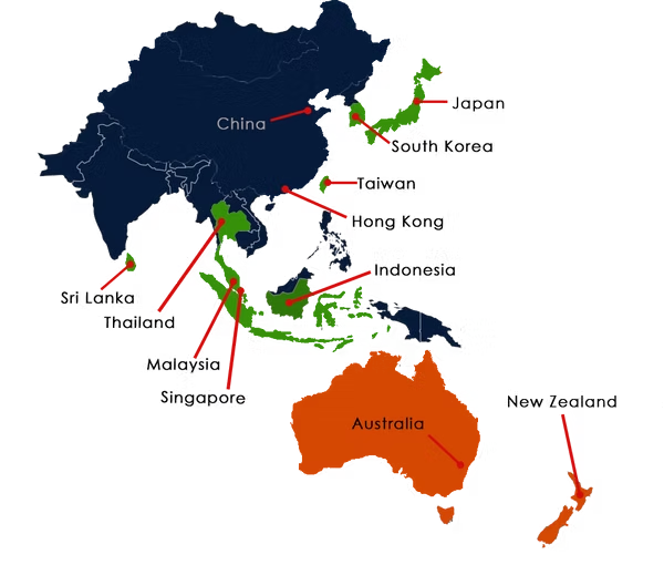APAC Regional Map